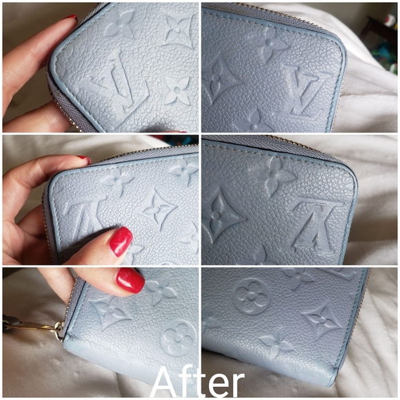 **SOLD** Authentic Pre-owned Louis Vuitton Blue Empreinte Zippy Wallet - Picture 10 of 16